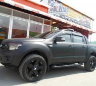 Ford ranger 3.2 full wrap black matte ดุ ดิบ โหด (7 รูป)