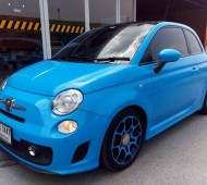 Fiat500 full wrap light blue with Oracal 651 053G
