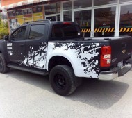 Chevrolet Colorado Full Wrap ดำด้าน แต่งลาย Jackson Pollock