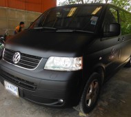 VW CARAVELLE FULL WRAP BLACK MATTE