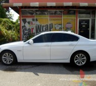 BMW 5 Series (E60) Full Wrap White