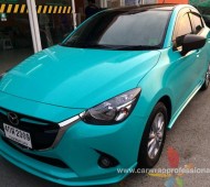 New Mazda2 Full Wrap สีเทอร์คอยส์