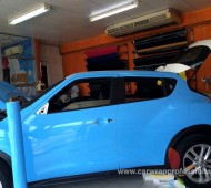 NISSAN JUKE Wrap สีฟ้าเงา BLUE SKY