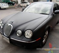 Jaguar S-Type Full Wrap Black Matte