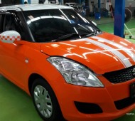 Suzuki Swift Orange Gloss Full Wrap